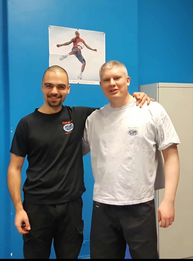 mon premier élève de Krav Maga 